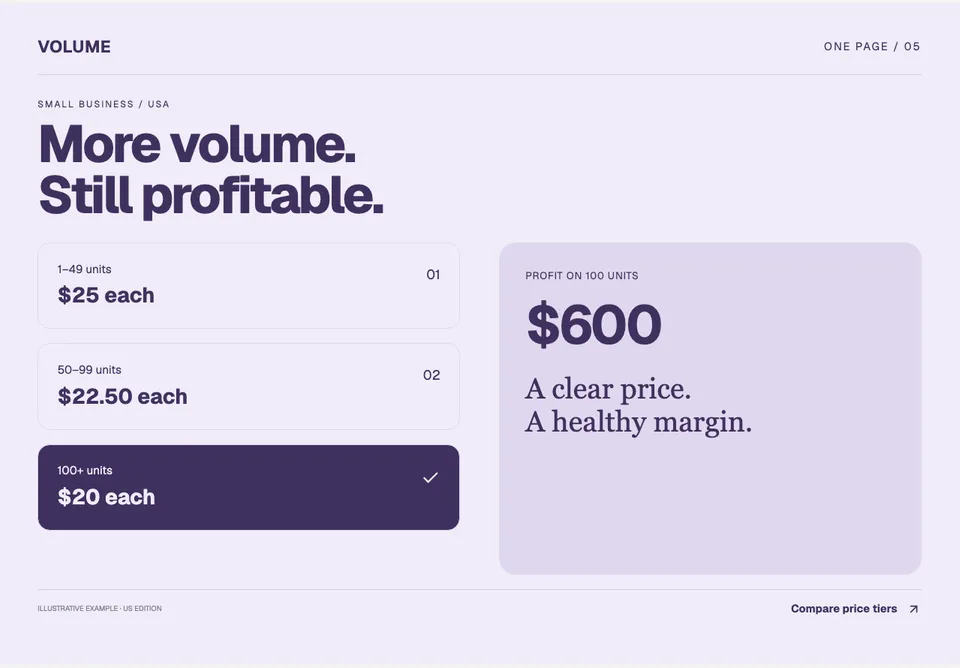 Bulk Discount Calculator app design concept