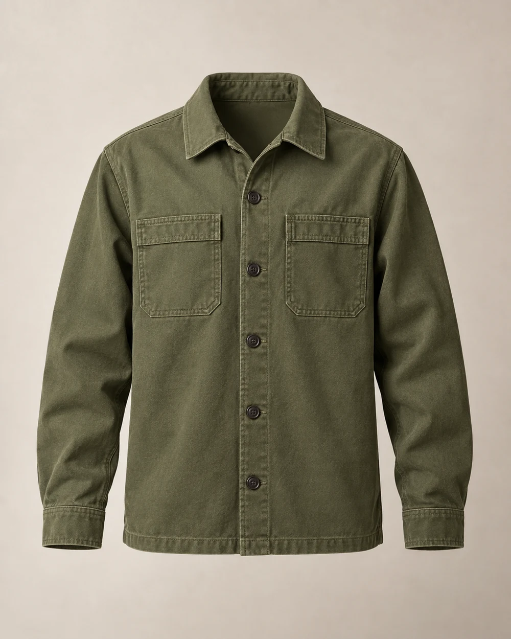 Olive Field Overshirt, original product concept