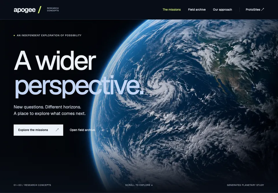 Apogee website preview