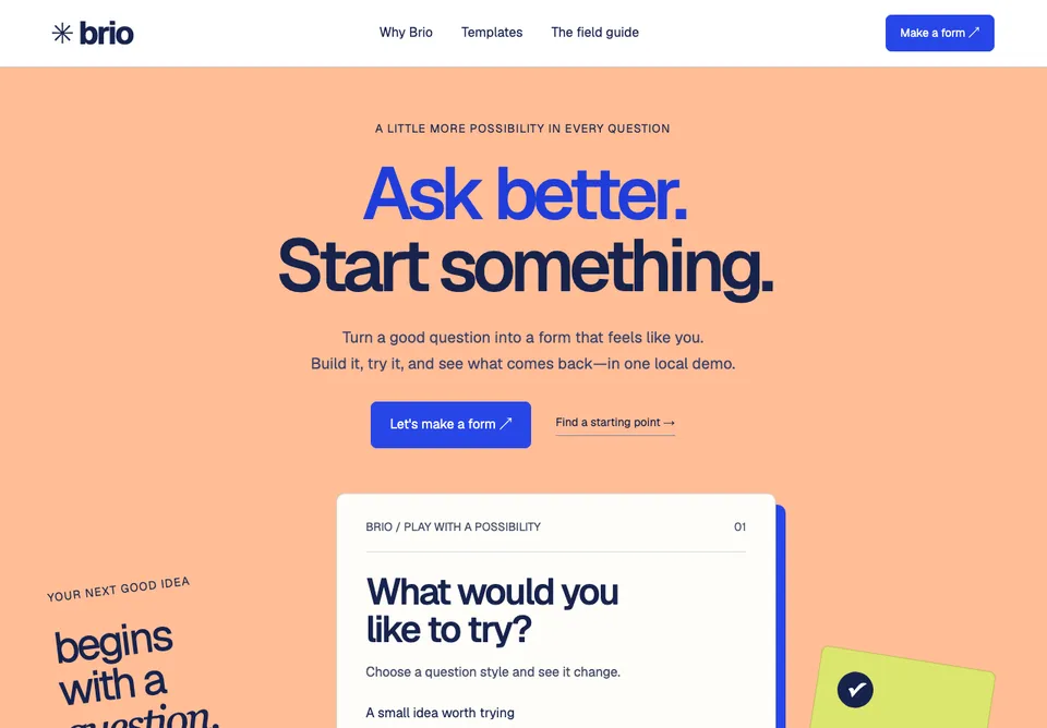 Brio website preview