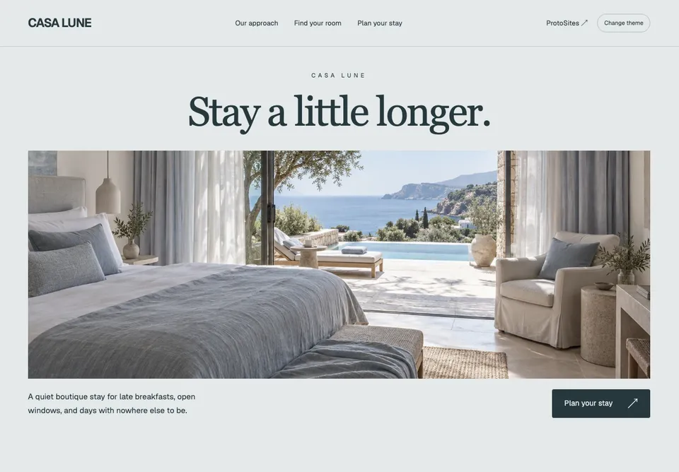CASA LUNE website preview