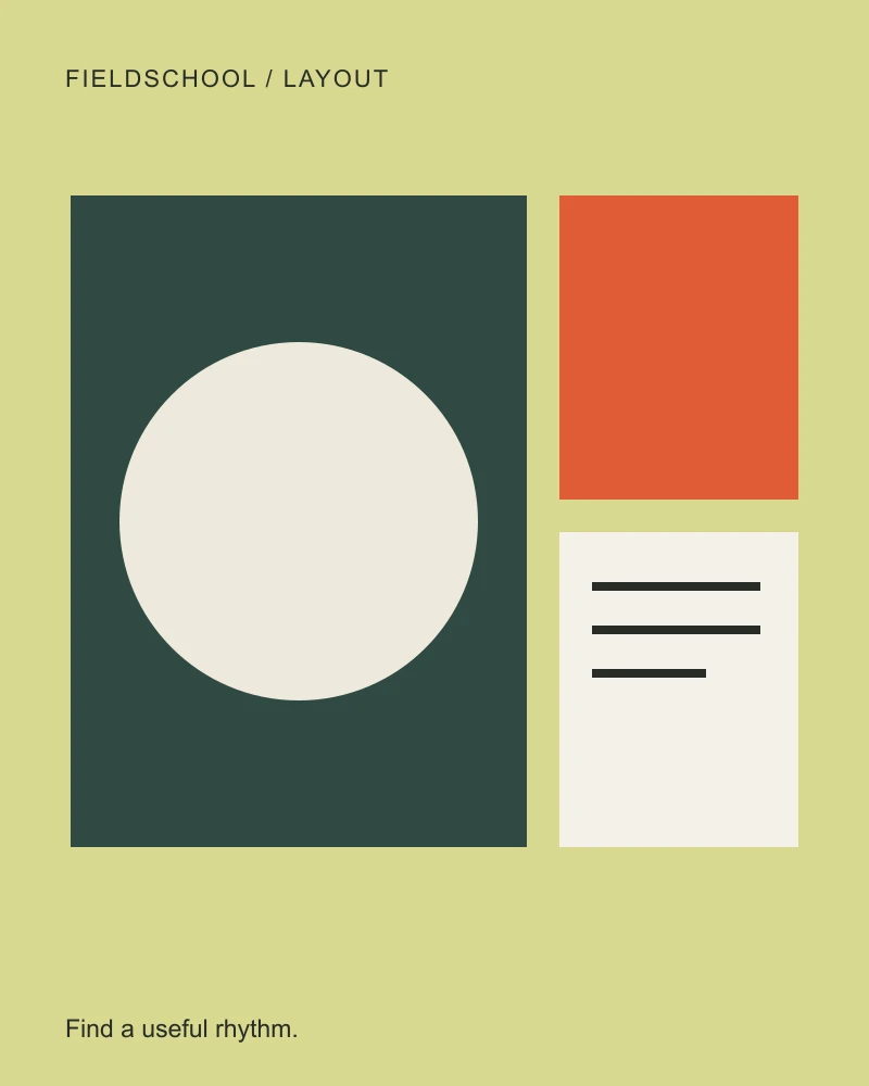 Original layout study poster