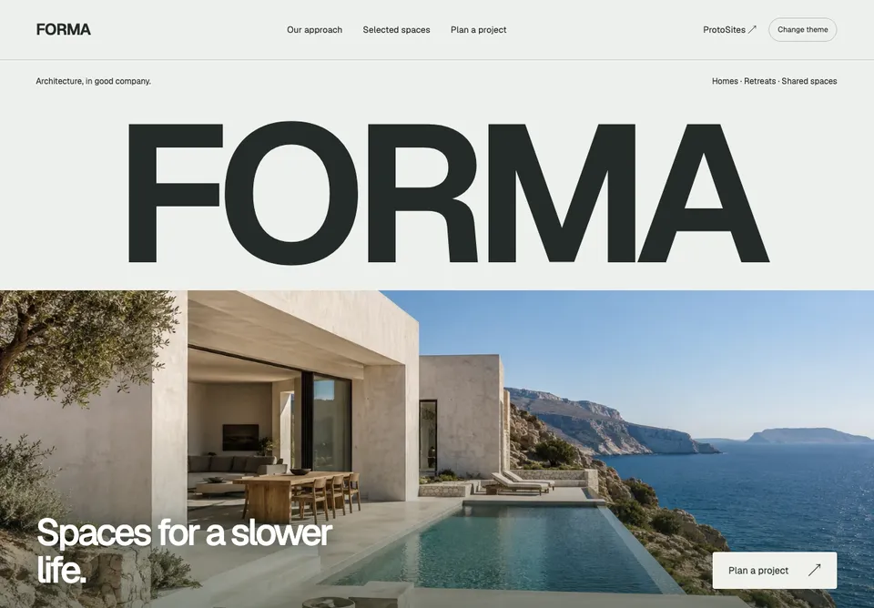 FORMA website preview