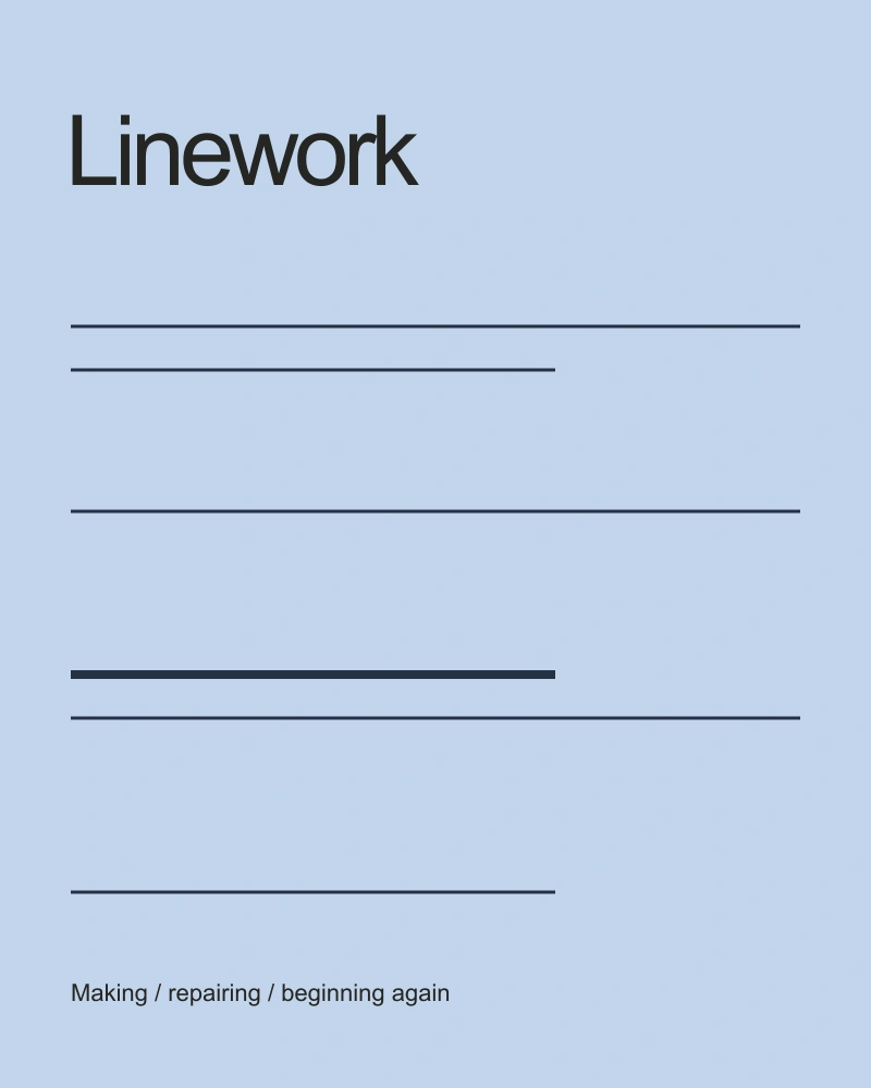 An editorial rhythm made from one repeated rule.