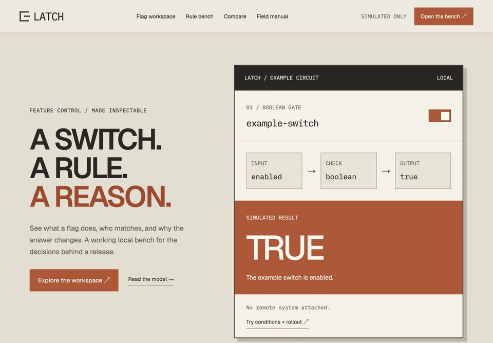 Latch website preview