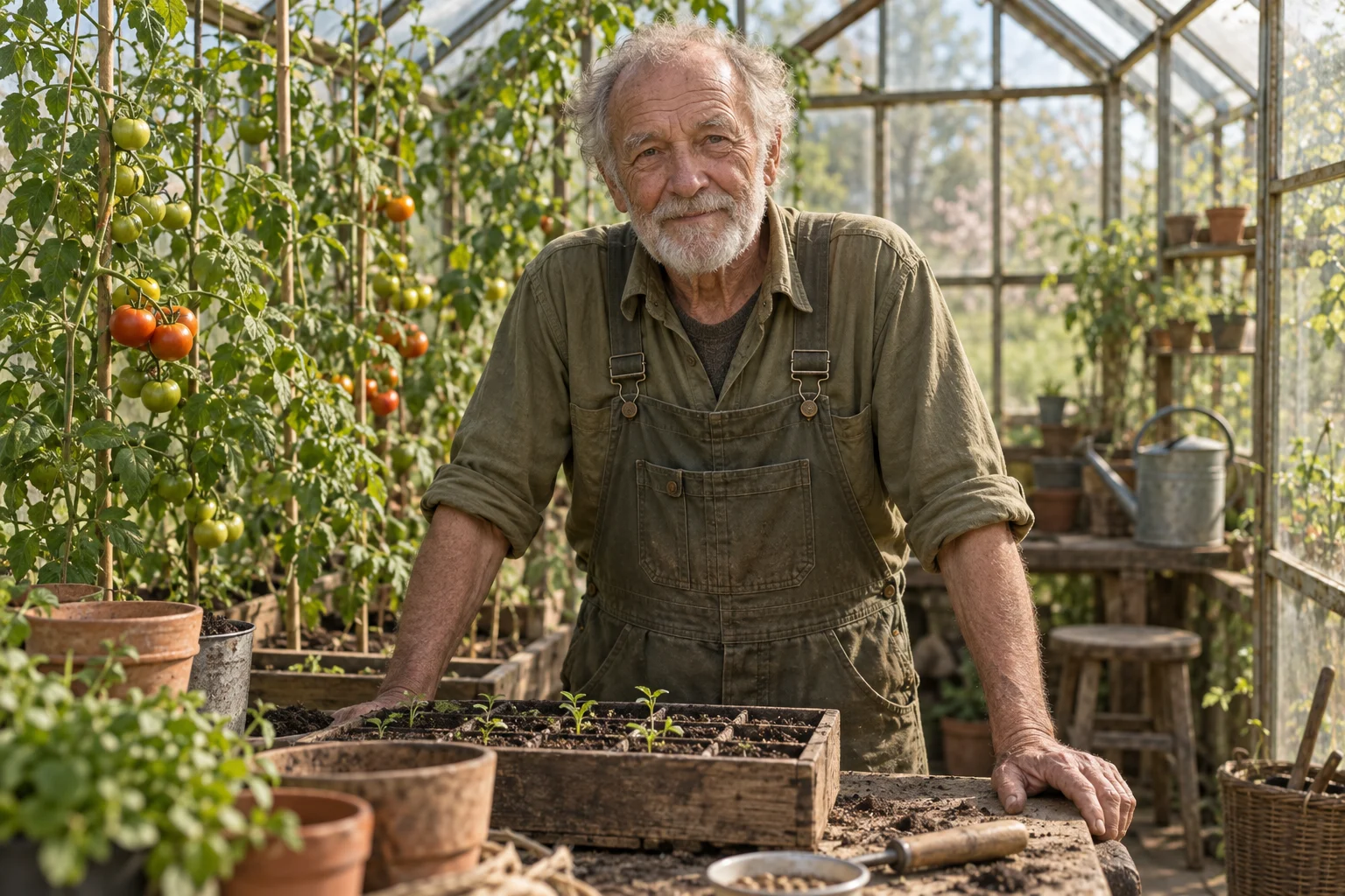 A gardener’s afternoon — original fictional portrait