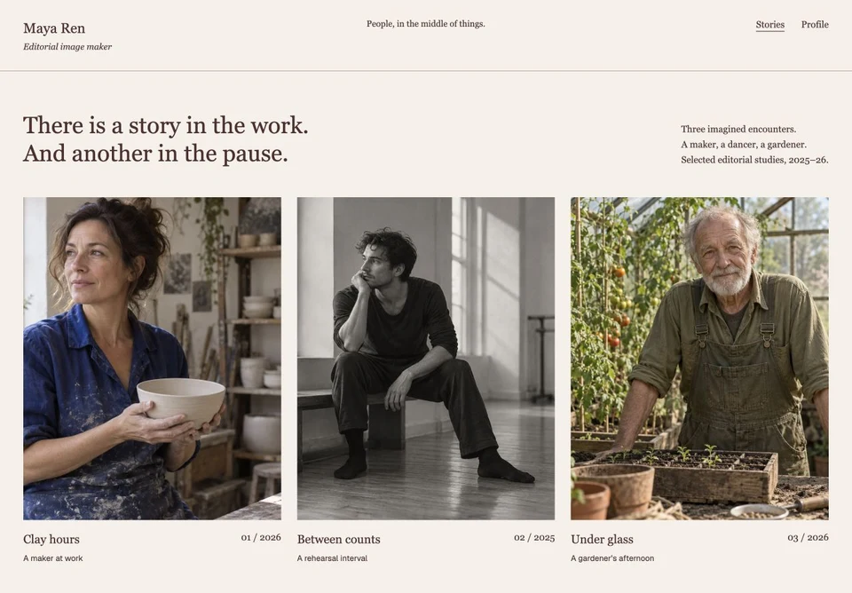 Maya Ren website preview