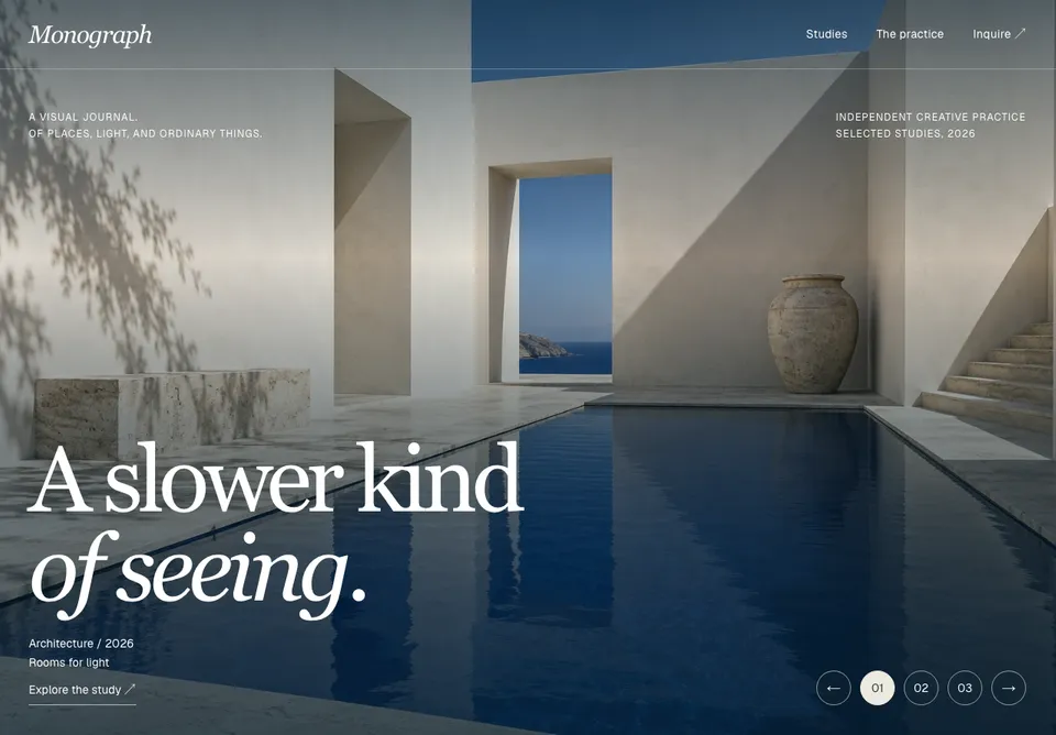 Monograph website preview