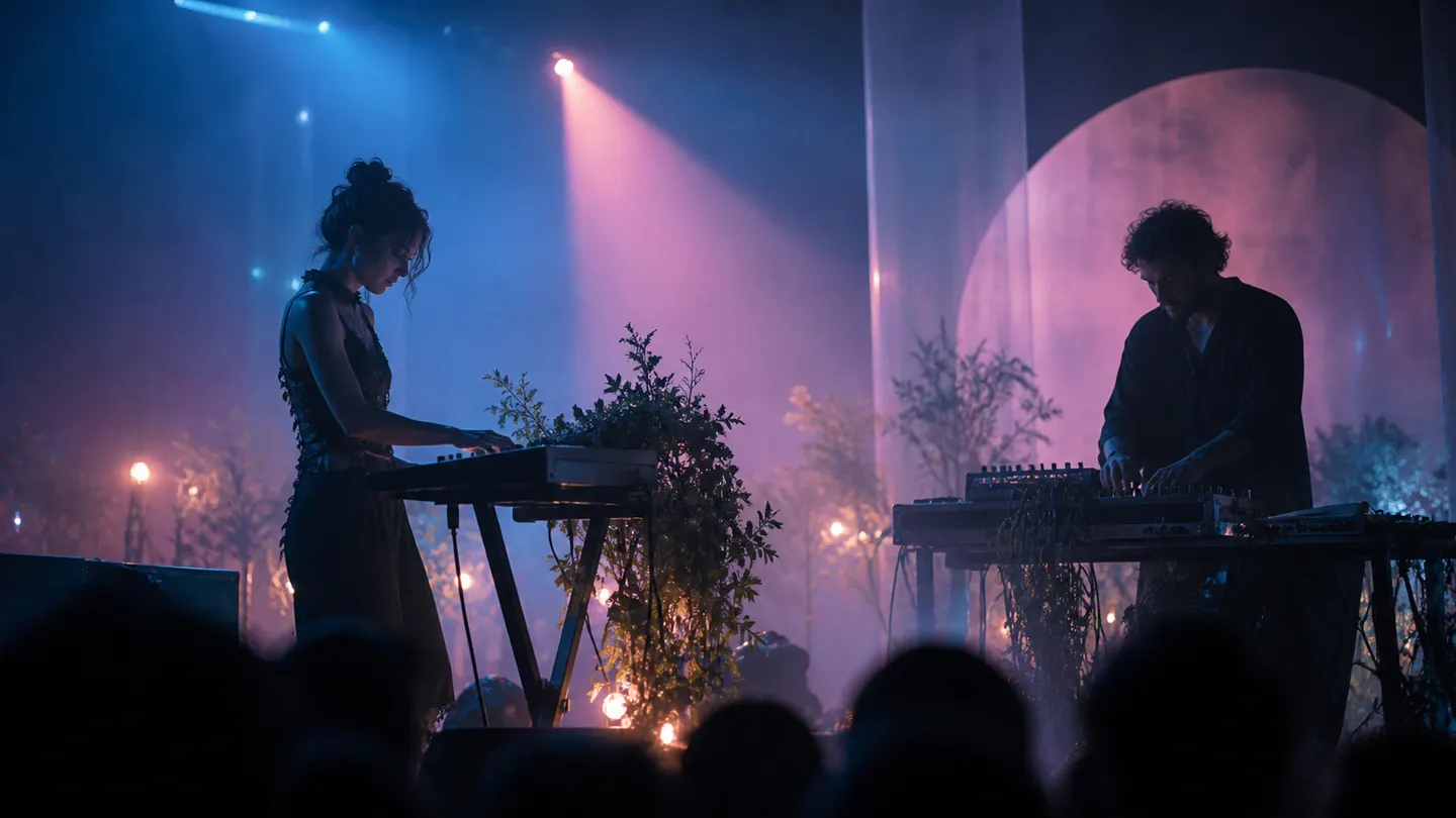 Original generated Glass Orchard performance photograph