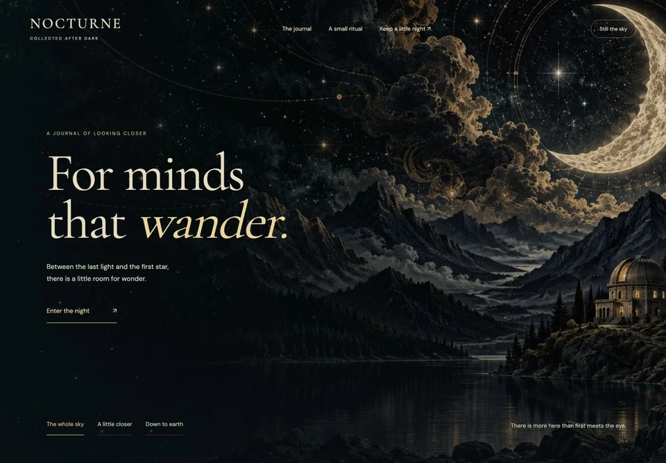 NOCTURNE website preview
