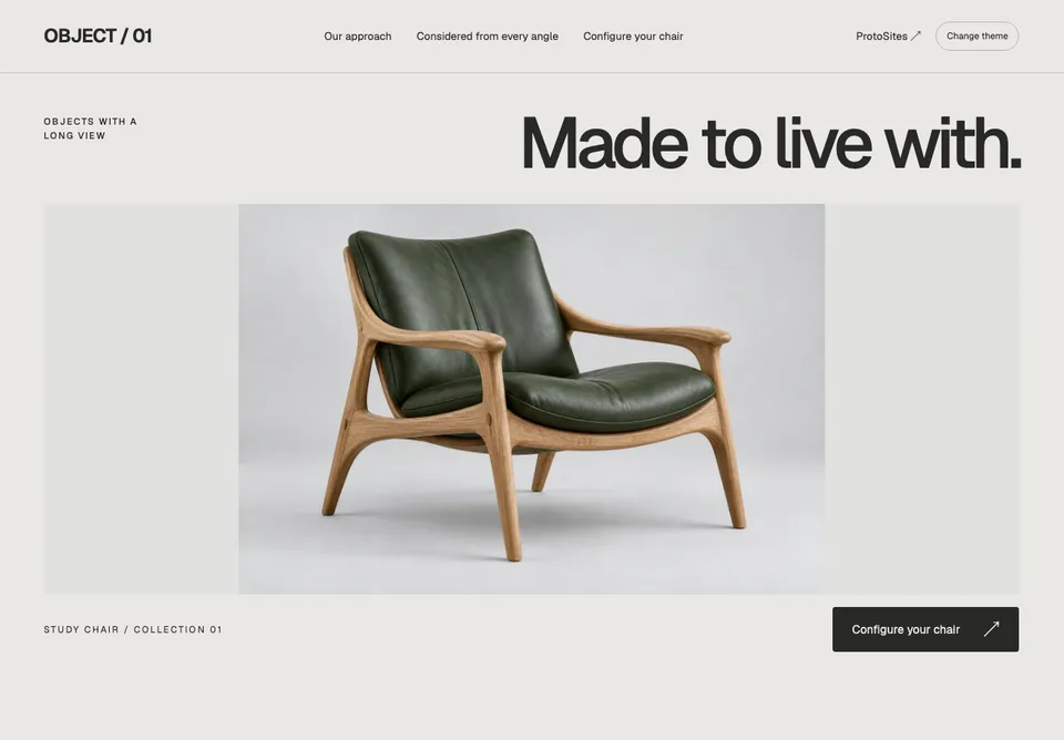 OBJECT / 01 website preview