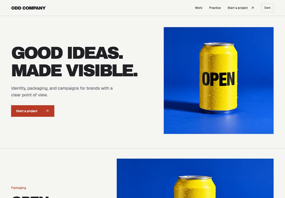 Odd Company website preview