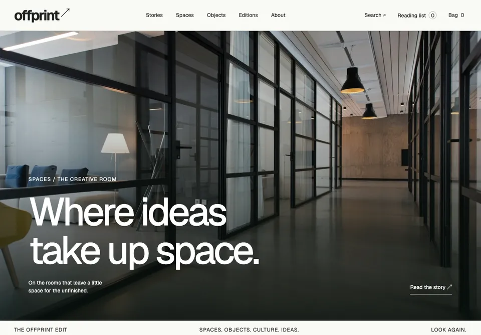 Offprint website preview
