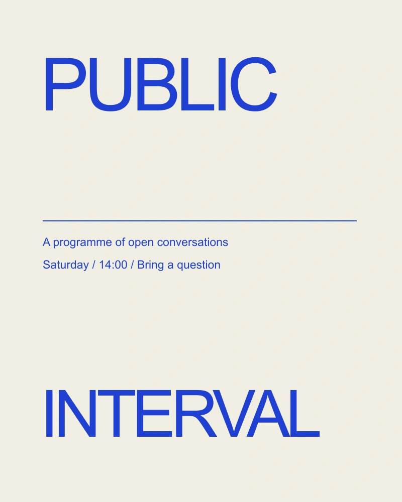 A poster series for an imaginary programme of open conversations.