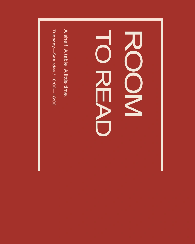 Inverted rotated study of Room to read