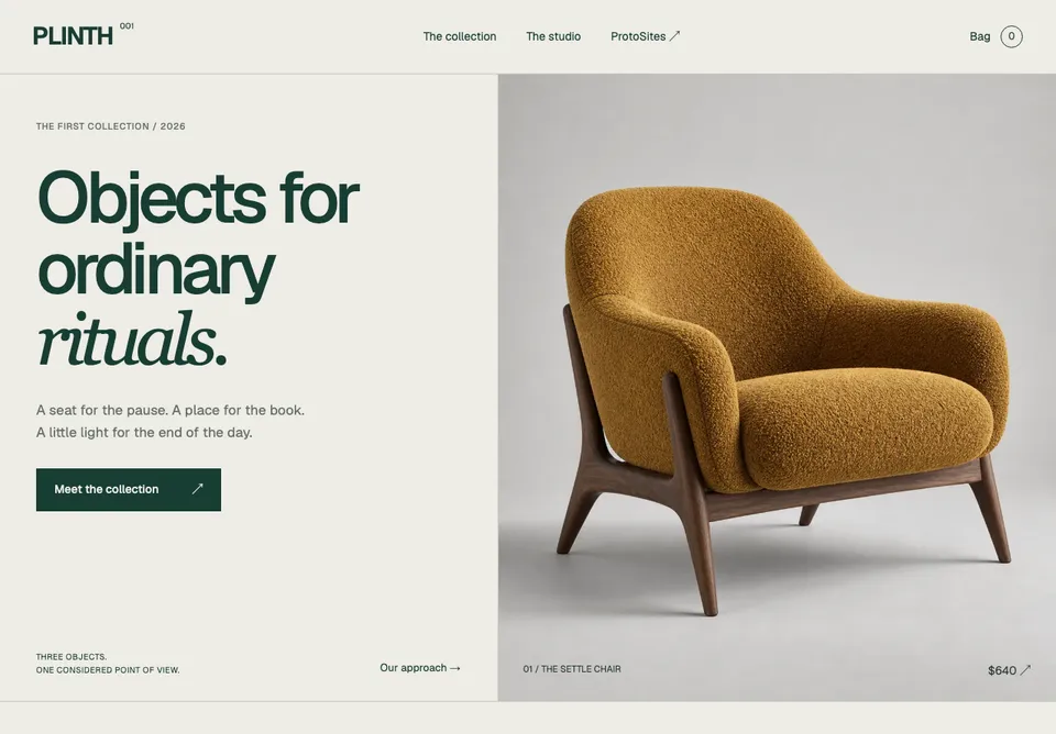 Plinth website preview