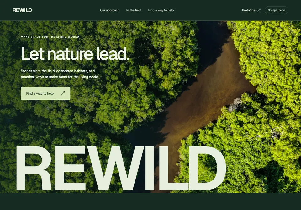 REWILD website preview