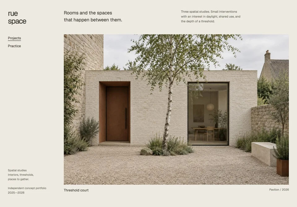 Rue Space website preview