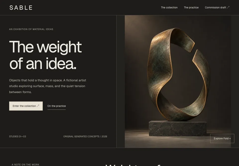 Sable website preview