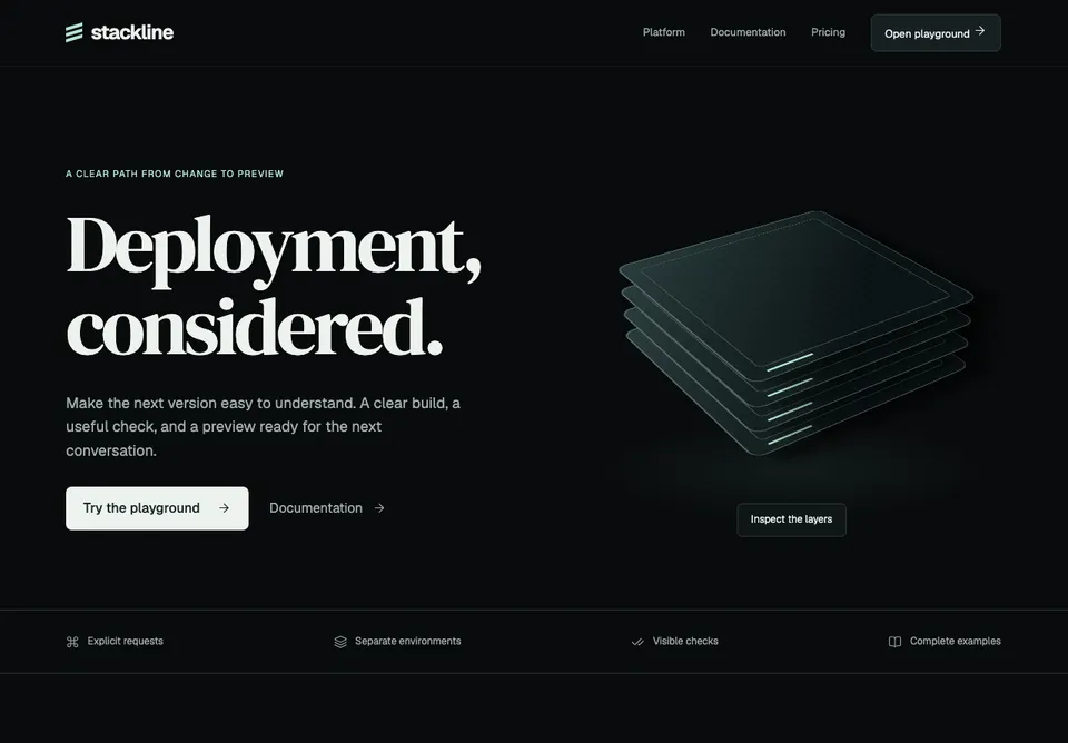 Stackline website preview