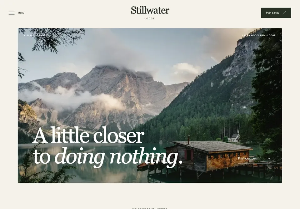Stillwater Lodge website preview