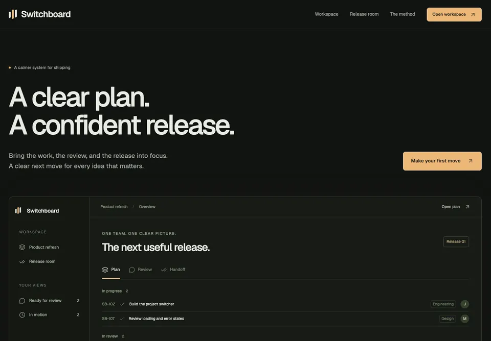 Switchboard website preview