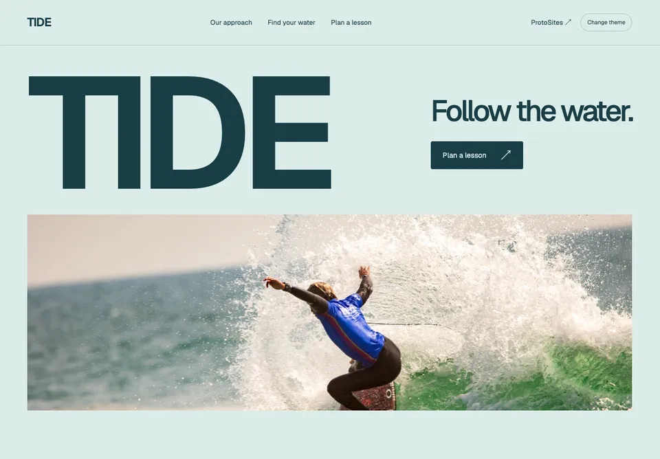 TIDE website preview