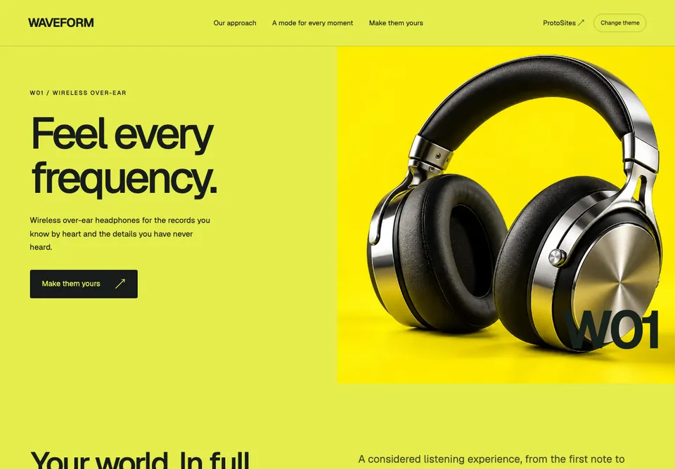 WAVEFORM website preview